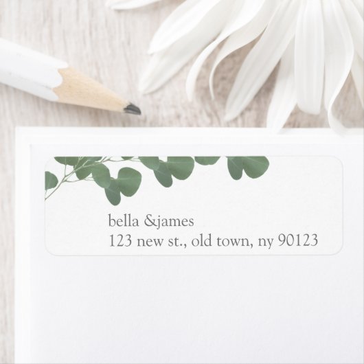 Eucalyptus Leafs retour adreslabels Etiket (Insitu)