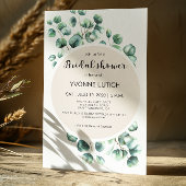 Eucalyptus Leafy Bridal Shower Kaart