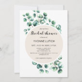 Eucalyptus Leafy Bridal Shower Kaart (Voorkant)