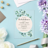 Eucalyptus leafy Vrijgezellenfeest Acryl Uitnodigingen (Insitu (Huwelijk))