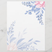 Eucalyptus Leaves Blue Botanical Wedding Ceremony (Achterkant)