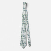 Eucalyptus Leaves Botanical Grooms Necktie Stropdas (Voorkant)