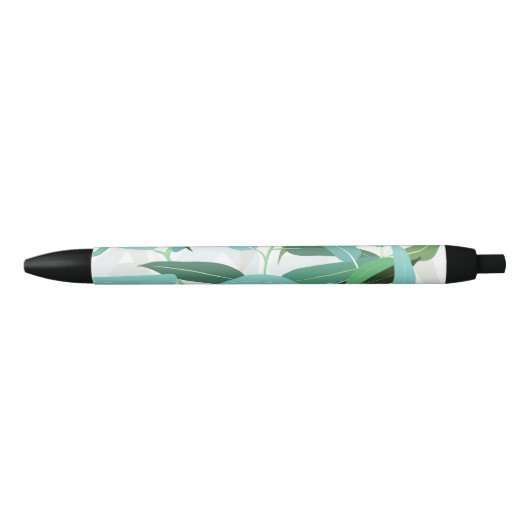 Eucalyptus Leaves Design Zwarte Inkt Pen (Voorkant)