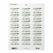 Eucalyptus Leaves Elegant Greenery Address Label (Full Sheet)
