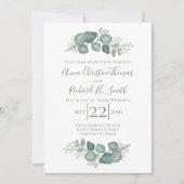 Eucalyptus Leaves Elegant Greenery Foliage Kaart (Voorkant)