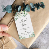 Eucalyptus Leaves Elegant Greenery Hartelijk dank Cadeaulabel