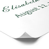 Eucalyptus Leaves Elegant Wedding Welcome Sign Poster (Hoek)