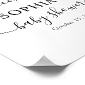 Eucalyptus Leaves Greenery Baby shower Welkom Poster (Hoek)