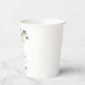 Eucalyptus Leaves Greenery Elegant Minimalist Papieren Bekers (Links)