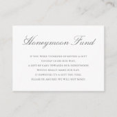 Eucalyptus Leaves Greenery Gold Honeymoon Fund Informatiekaartje (Voorkant)