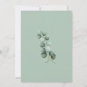 Eucalyptus Leaves Greenery  Kaart (Achterkant)