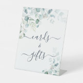 Eucalyptus Leaves Greenery Shower-kaarten & Gifts Reclamebord Met Voetstuk (Voorkant)