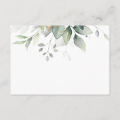 Eucalyptus Leaves Greenery Wedding Accommodatie Informatiekaartje (Achterkant)