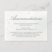 Eucalyptus Leaves Greenery Wedding Accommodatie Informatiekaartje (Voorkant)