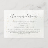 Eucalyptus Leaves Greenery Wedding Accommodations Informatiekaartje (Voorkant)