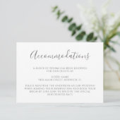 Eucalyptus Leaves Greenery Wedding Accommodations Informatiekaartje (Staand voorkant)