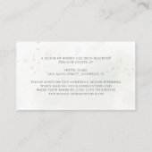 Eucalyptus Leaves Greenery Wedding Accommodations Informatiekaartje (Achterkant)