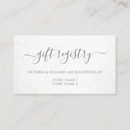 Eucalyptus Leaves Greenery Wedding Gift Registry Informatiekaartje