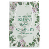 Eucalyptus Leaves Greenery Wedding Medium Cadeauzakje (Voorkant)