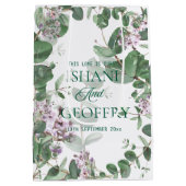 Eucalyptus Leaves Greenery Wedding Medium Cadeauzakje (Achterkant)