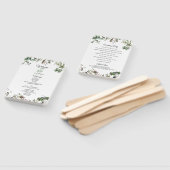 Eucalyptus Leaves Greenery Wedding Programme Handwaaier (Niet-gemonteerd)