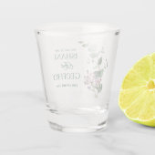 Eucalyptus Leaves Greenery Wedding  Shot Glas (Achterkant)