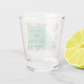 Eucalyptus Leaves Greenery Wedding  Shot Glas (Achterkant)