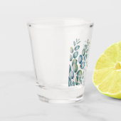 Eucalyptus Leaves Greenery Wedding  Shot Glas (Links)
