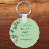 Eucalyptus Leaves Greenery Wedding  Sleutelhanger (Voorkant)