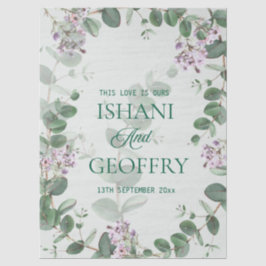 Eucalyptus Leaves Greenery Wedding Tissuepapier