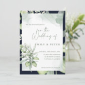  Eucalyptus Leaves Monogram Greenery Wedding (Staand voorkant)