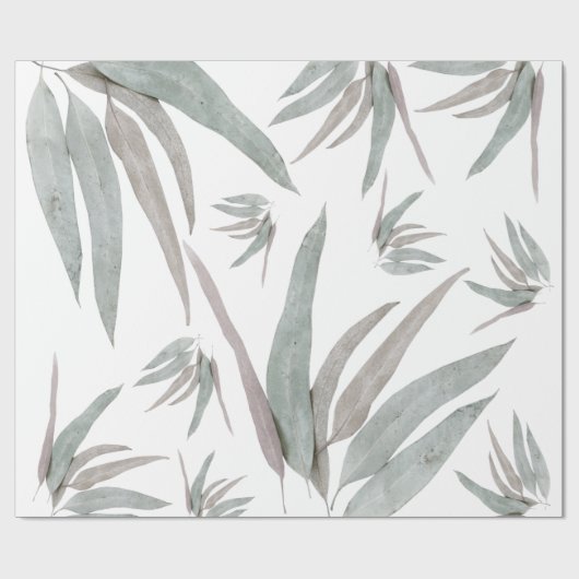 Eucalyptus Leaves Pattern Cadeaupapier (Vlak)
