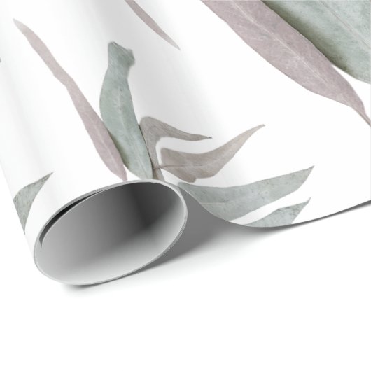 Eucalyptus Leaves Pattern Cadeaupapier (Rol Hoek)