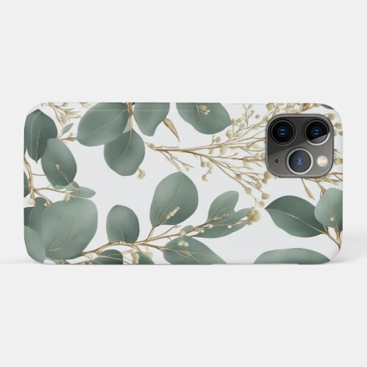 Eucalyptus Leaves Pattern Case-Mate iPhone Case (Achterkant (horizontaal))