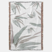 Eucalyptus Leaves Pattern Deken (Voorkant Verticaal)