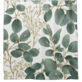 Eucalyptus Leaves Pattern Douchegordijn (Voorkant)