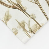 Eucalyptus Leaves Pattern Fleece Deken (Hoek)