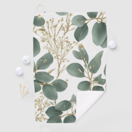 Eucalyptus Leaves Pattern Golfhanddoek