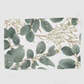 Eucalyptus Leaves Pattern Golfhanddoek (Horizontaal)