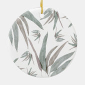 Eucalyptus Leaves Pattern Keramisch Ornament (Achterkant)
