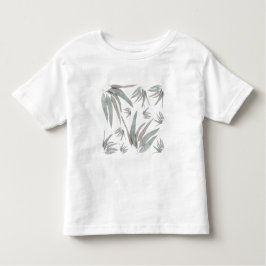 Eucalyptus Leaves Pattern Kinder Shirts