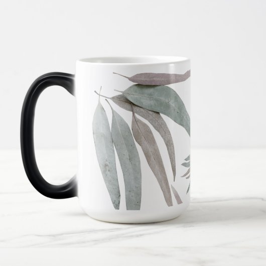 Eucalyptus Leaves Pattern Magische Mok (Links)