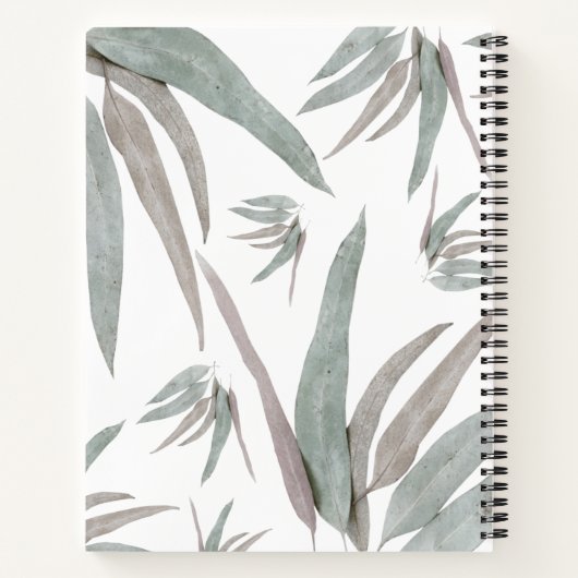 Eucalyptus Leaves Pattern Notitieboek (Achterkant)