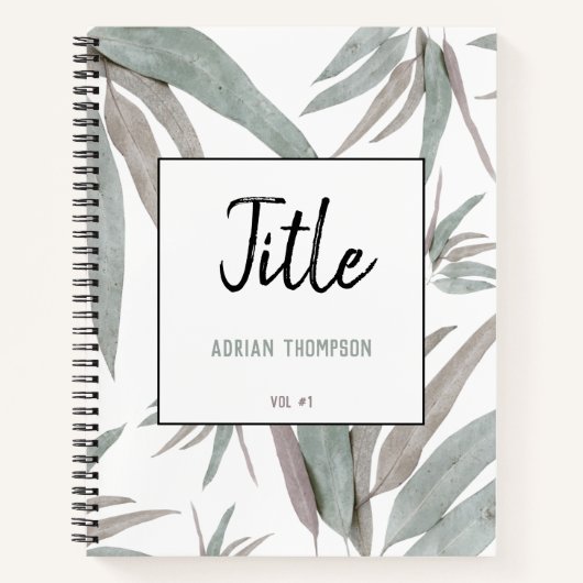 Eucalyptus Leaves Pattern Notitieboek (Voorkant)