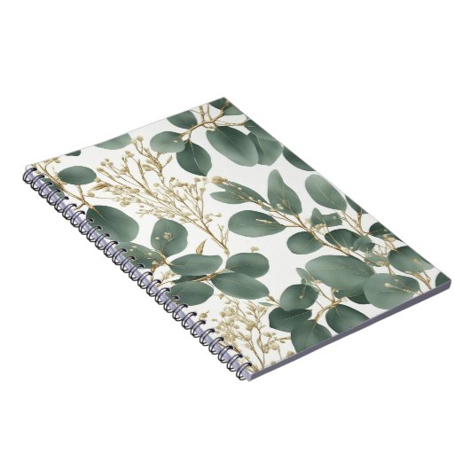 Eucalyptus Leaves Pattern Notitieboek (Rechterzijde)