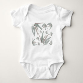 Eucalyptus Leaves Pattern Romper