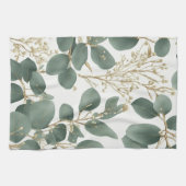 Eucalyptus Leaves Pattern Theedoek (Horizontaal)