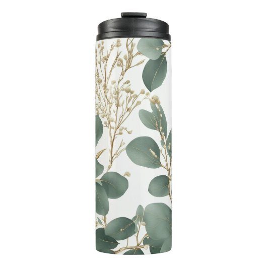 Eucalyptus Leaves Pattern Thermosbeker (Voorkant)