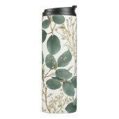 Eucalyptus Leaves Pattern Thermosbeker (Gedraaid links)