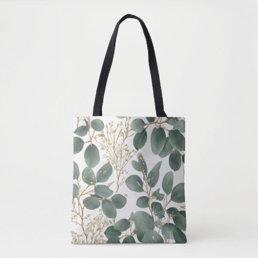 Eucalyptus Leaves Pattern Tote Bag (Voorkant)